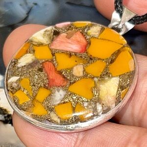 Brecciated Calsilica Pendant 1 1/2”